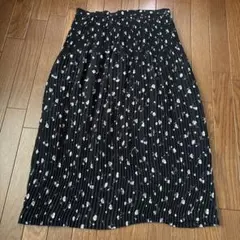 花柄 プリーツスカート 古着