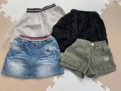 スカート、ショートパンツ4点まとめ売り　90センチ　BREEZE Lee　女の子