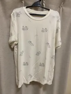 tutuanna レーヨン混しろくま総柄半袖Tシャツ パジャマのサムネイル