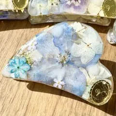 【季節限定】ブルードライフラワーのバンスクリップ③
