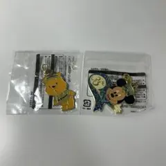 くまのプーさん＆ミッキーマウス キーホルダーセット