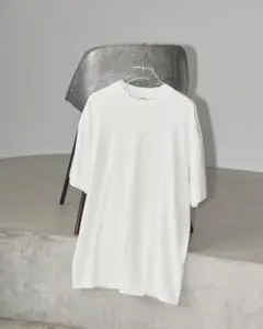 トゥデイフル コットンシルクユースフルハーフスリーブTシャツ ホワイトのサムネイル
