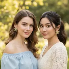 日本製レジン桜花 ピアス