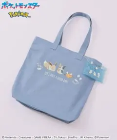 honeys ハニーズ　ポケモン　pokemon トートバッグ　ブルー　イーブイのサムネイル