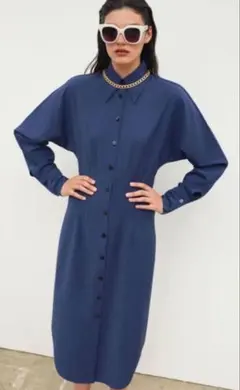 ZARA シャツワンピース