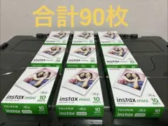 instax mini jp1 チェキフィルム 90枚セット 外箱上部開封品