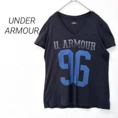 アンダーアーマー Tシャツ　Vネック ロゴプリント コットン混 人気　0516