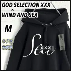 【タグ付未使用】ゴッドセレクション ウィンダンシー 両面プリントロゴ パーカーM