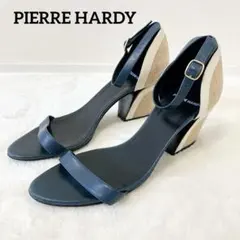 ピエールアルディ アンクルストラップサンダル レディース サイズ39 ネイビー✨