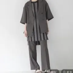 ジャケット、ワイドパンツ《セットアップ》