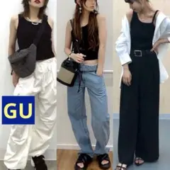 GU❤︎ジーユー❤︎新品未使用タグ付き❤︎リブアシンメトリータンクトップYT+E