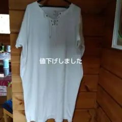 ケレン kelen ホワイトデニム Aライン ワンピース ゆったり フリーサイズ