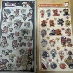 2枚セット　アンパンマン　パワパフ　うるちゅるシール