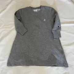 Champion グレー 長袖ワンピース 100