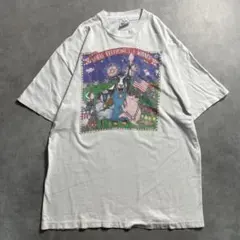 90s USA製 アニマル 動物 アート art vintage T-shirt
