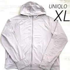 ユニクロ エアリズム メッシュ パーカー ライトグレー M UVカット DRY