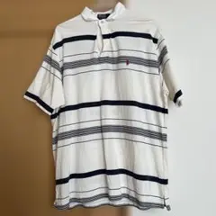 ♢ラルフローレン　ラガーシャツ　Ｌサイズ　古着♢のサムネイル