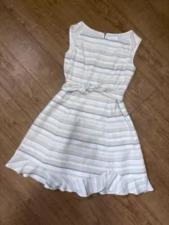 Feroux ストライプフリルワンピース