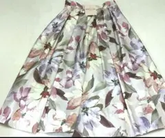 Apuweiser-riche フラワープリント ロングスカート Mサイズ