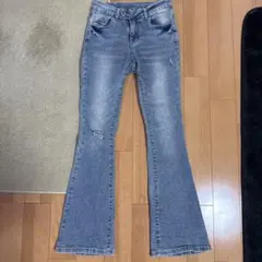 レディース デニムパンツ ライトブルー Y2K