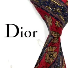 ◆美品◆ Christian Dior ネクタイ ストライプ柄 赤色 高級感