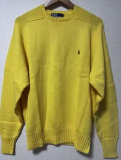 ポロ バイ ラルフローレン コットンセーター L 黄色