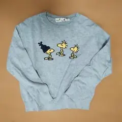 UNIQLO×PEANUTS ウッドストック刺繍 セーター 140