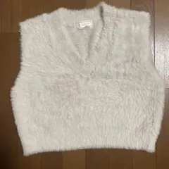 ROPÉ PICNIC ショートフェザーニットジレ