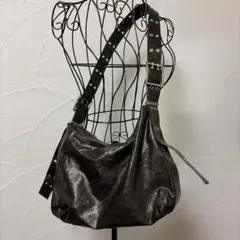 TINA：JOJUN ダブル バックルバッグ ブラウンのサムネイル