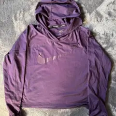 Nike DRI-FIT 紫色 フーディー L