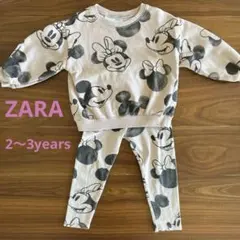 ZARA ミッキー・ミニー トレーナー・レギンスセット 2-3歳