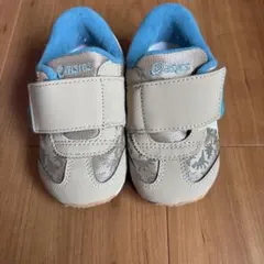 asics ベビーシューズ ベージュ/ブルー