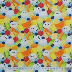 yachi様専用 シマエナガ フルーツポンチ 生地 はぎれ アニマル 動物 鳥