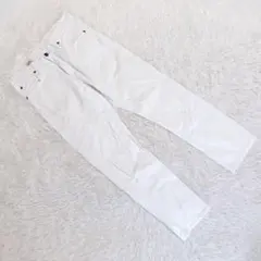 Lee リー (S) ストレートホワイトデニムパンツ カジュアル ジッパーフライ