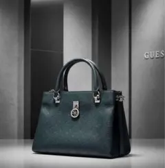 GUESS ゲス モノグラム 型押し 総柄 2way ショルダーバッグ 美品 