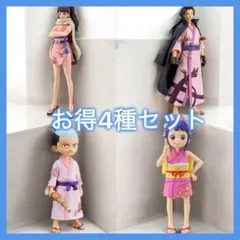 ワンピース DXF フィギュア ワノ国 しのぶ お玉 イゾウ 光月モモの助 4種のサムネイル