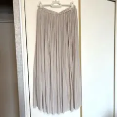 ルクールブラン　ヴィンテージサテンプリーツスカート