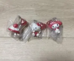 サンリオ　カラーコレクションチャーム~red~ キティ　マイメロ　マロンクリーム