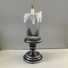 LED雪の降る風景キャンドルスタンド