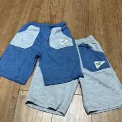 ポケット付きハーフパンツ 2枚セット110センチ