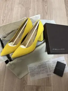 【最終値下げ】PELLICO ペリーコ ポインテッドトゥパンプス イエロー 37