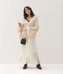 muguet irregular hem gloss skirtのサムネイル