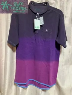 新品未使用 gym master L Bamboo Fiber ポロシャツ 紫色のサムネイル