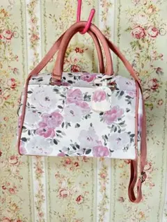 レストローズ　花柄2wayボストンバッグ