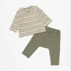 プティマイン　petit mainランダムボーダーセットアップ　80cm