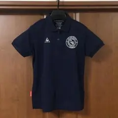 美品　ルコックゴルフ　ポロシャツ　L　紺　デサント　le coq golf