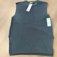 GU ウォッシャブル　フレンチスリーブセーター S 55グリーン