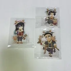 鬼滅の刃　ショップカード付き　クリスマス アクリルスタンド3点セット　匿名配送