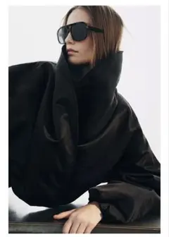 ZARA ZW COLLECTION パッド入りボンバージャケット　S