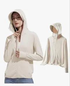 UVカットパーカー　取り外しフード付き　XLサイズ